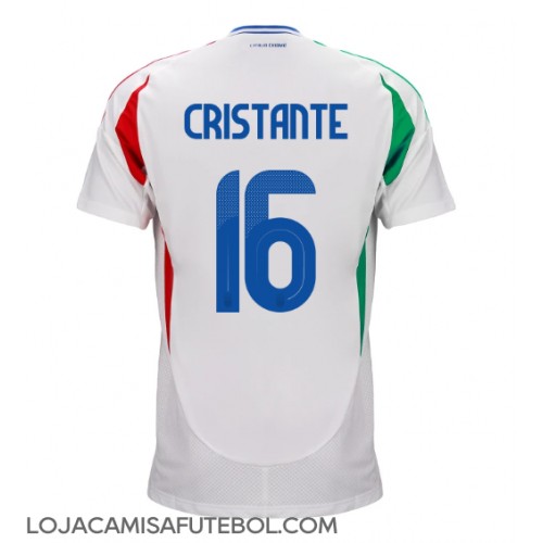 Camisa de Futebol Itália Bryan Cristante #16 Equipamento Secundário Europeu 2024 Manga Curta